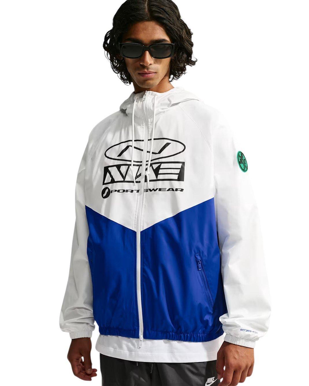 Nike Men's Windrunner 72 Storm-FIT Graphic Jacket - WHITE